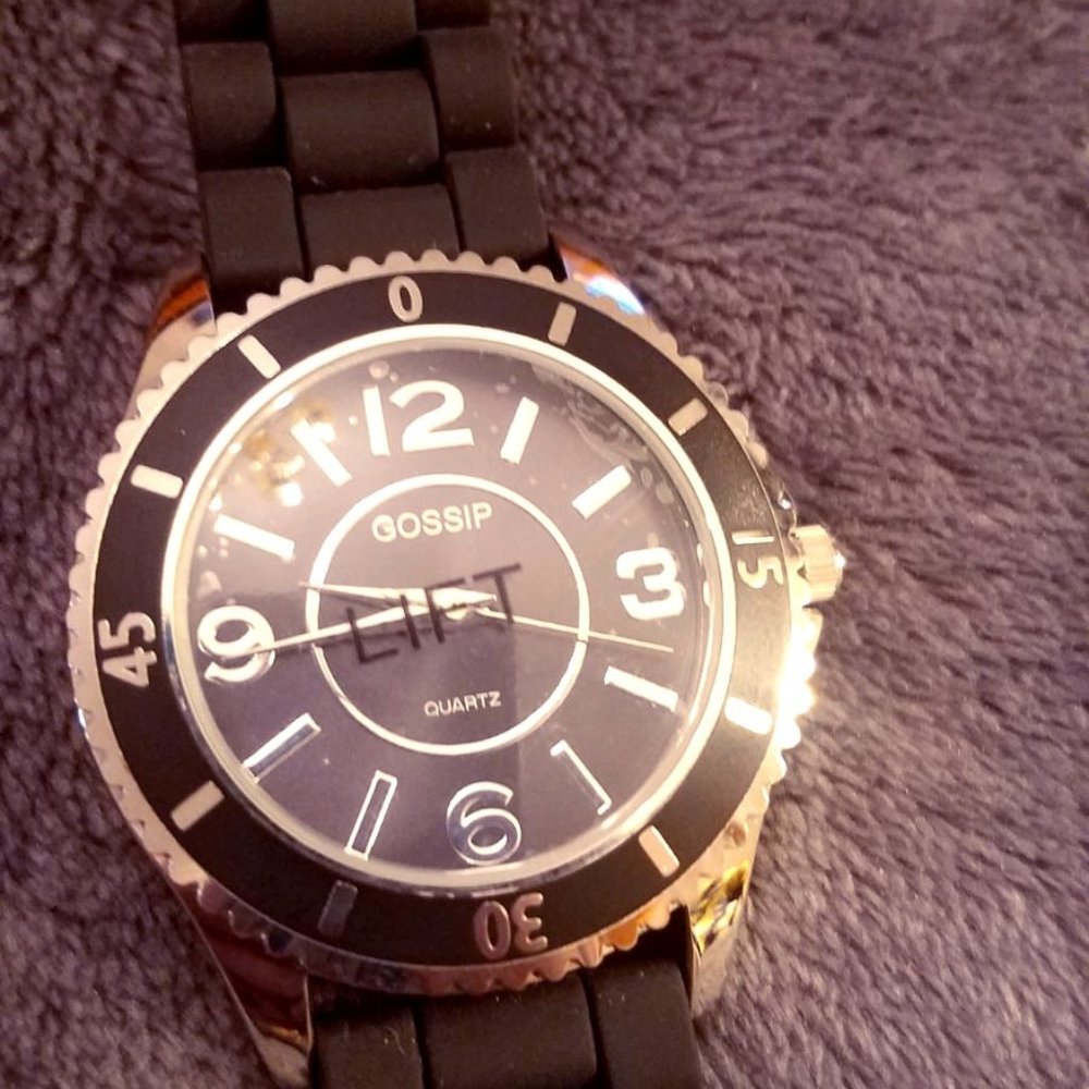 Gossip Black and Silver watch